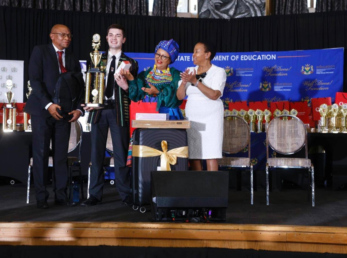 Hoërskool Jim Fouché’s Deysel Johannes Jacobus named the province’s overall top performer. Picture: Facebook